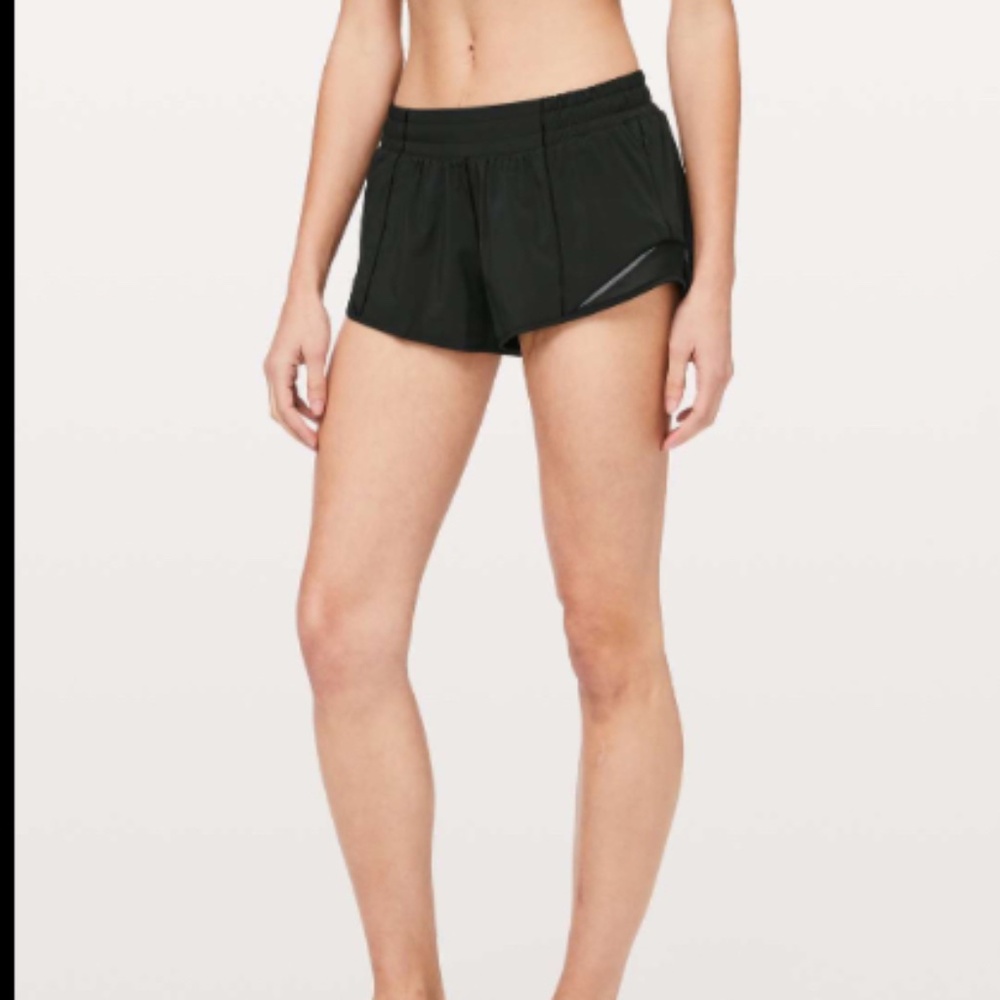 Black Lululemon hotty hot shorts